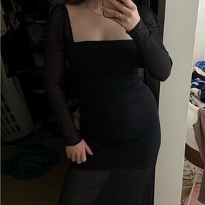 Abercrombie & Fitch Black Long Sleeve Dress